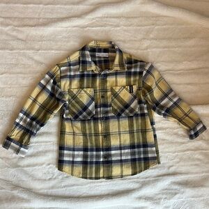 Zara Plaid Kids size youth 8 in Yellow and Blue